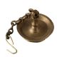 Brass Hanging Diya With A Long Hanging Chain